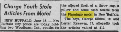 Flamingo Motel - June 1959 Ad (newer photo)